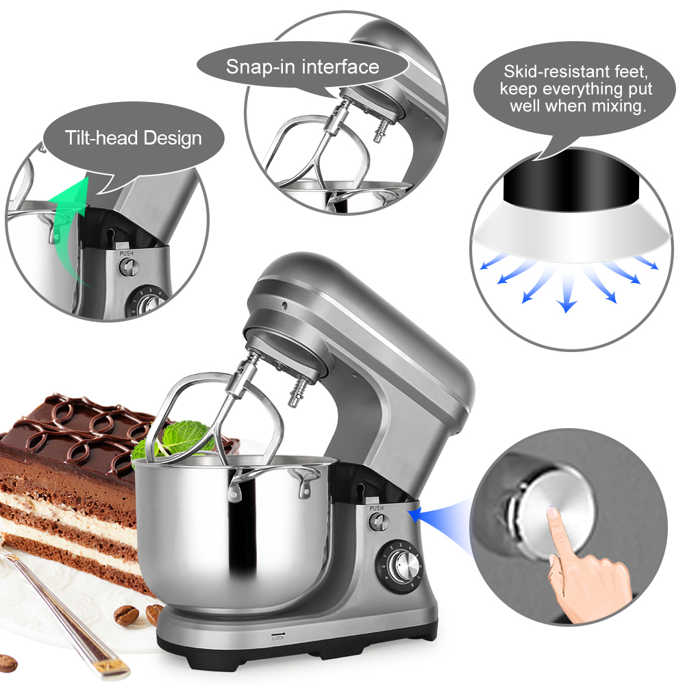 11L 2000W 大型強力電動ミキサー ダブルドウフック付 - Kitchen With Baking Area のレビューと価格