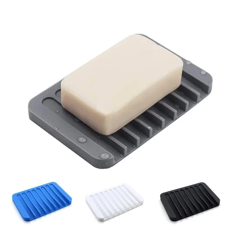 自己排水石鹸ホルダーシリコーン石鹸皿収納ホルダー石鹸ボックス - Kitchen Baking Tray Storage のレビューと価格