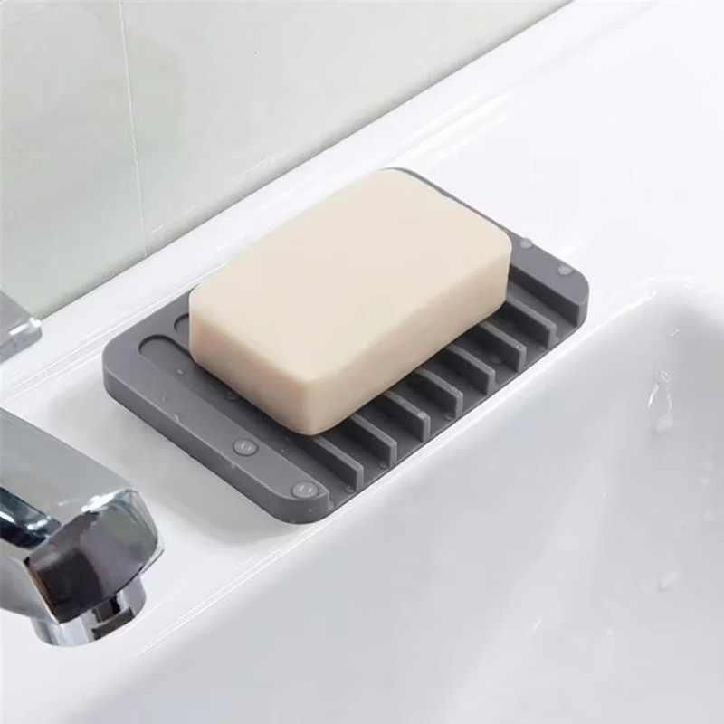 自己排水石鹸ホルダーシリコーン石鹸皿収納ホルダー石鹸ボックス - Kitchen Baking Tray Storage のレビューと価格