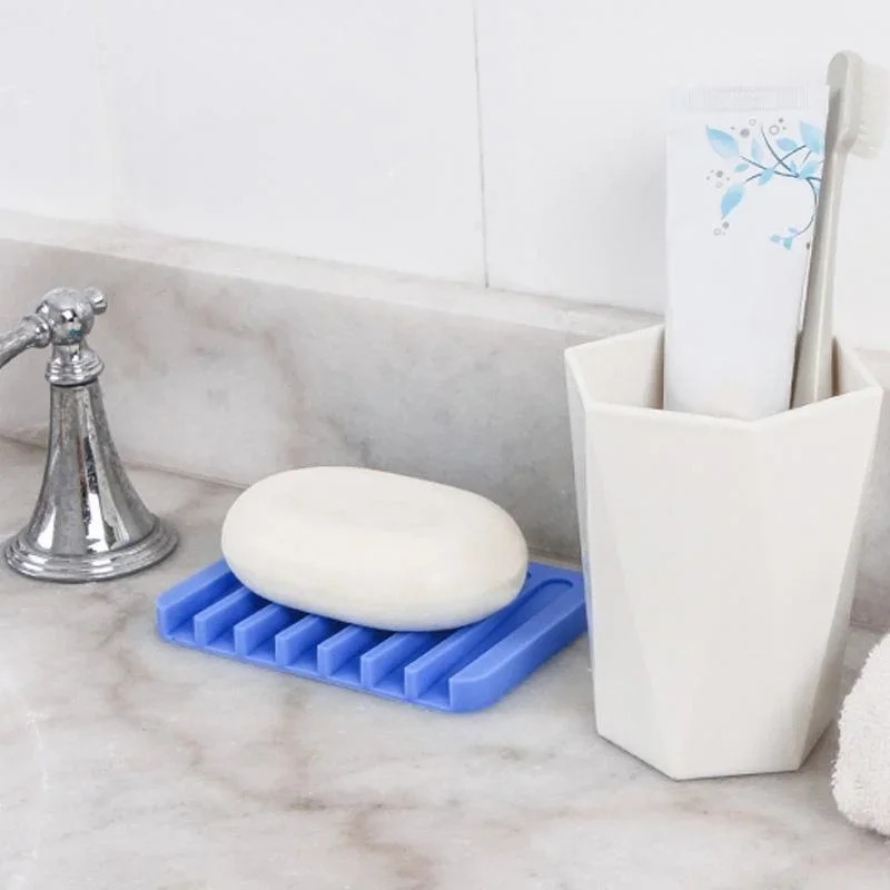 自己排水石鹸ホルダーシリコーン石鹸皿収納ホルダー石鹸ボックス - Kitchen Baking Tray Storage のレビューと価格