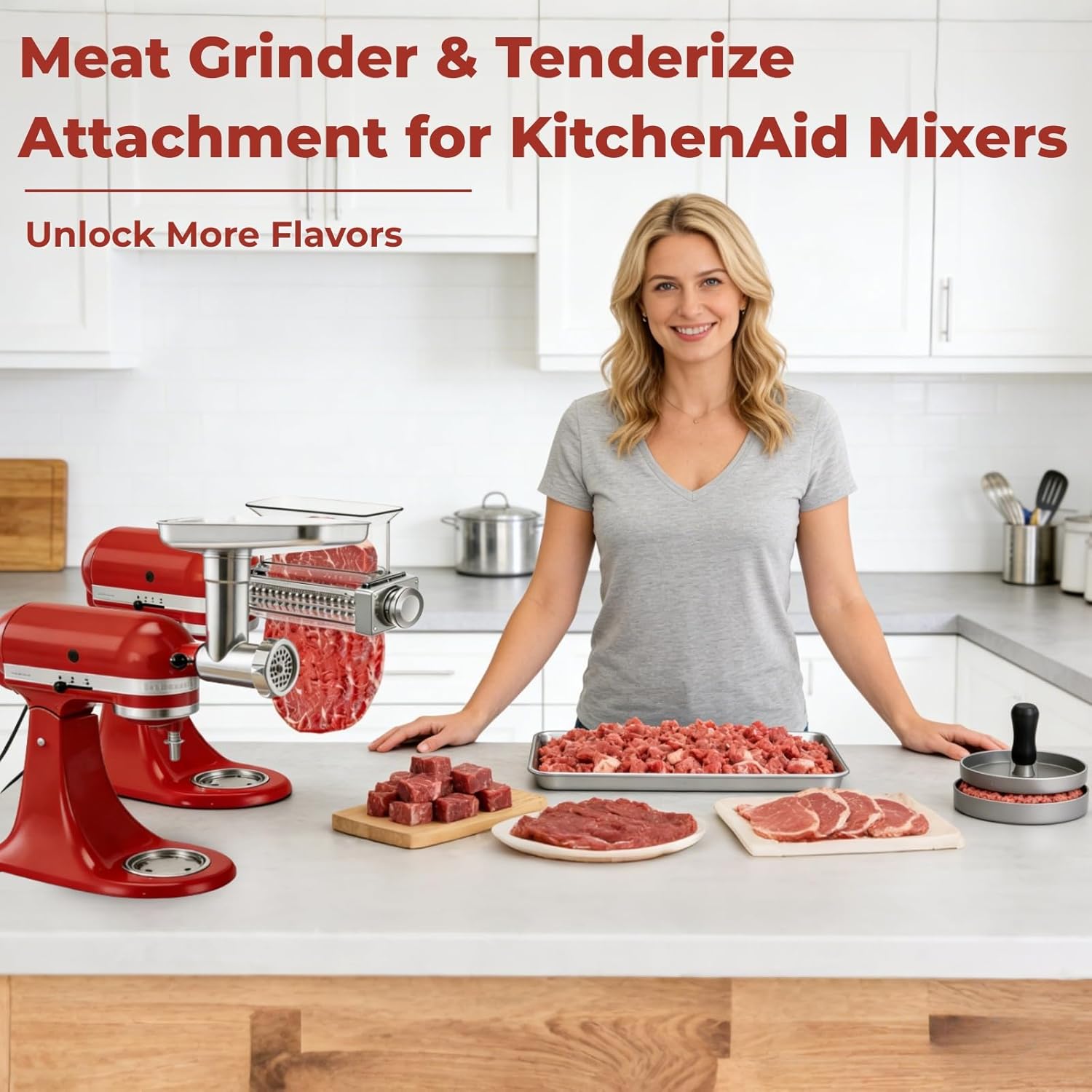 キッチンエイドミキサーアタッチメント ミートグラインダー テ - Kitchen Aid Baking Mixer のレビューと価格
