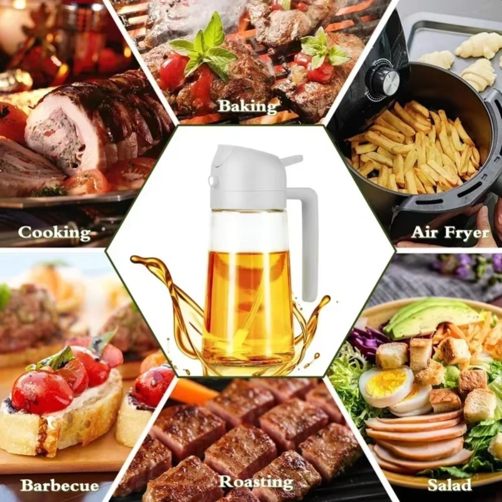2in1 470ml プラスチック製スプレーオイルスプレーボ - Kitchen With Baking Area のレビューと価格