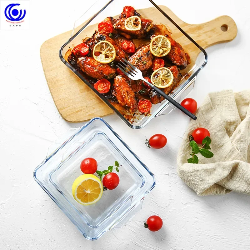 強化ガラス製ベーキングディッシュ、パンオーブンベーシックプレ - Kitchen Baking Pan Storage のレビューと価格