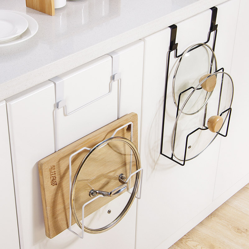吊り下げ鍋蓋ラック食器棚ドアまな板収納棚キッチンオーガナイザ - Kitchen Baking Pan Organizer のレビューと価格
