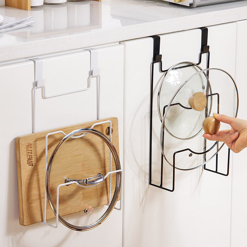 吊り下げ鍋蓋ラック食器棚ドアまな板収納棚キッチンオーガナイザ - Kitchen Baking Pan Organizer のレビューと価格