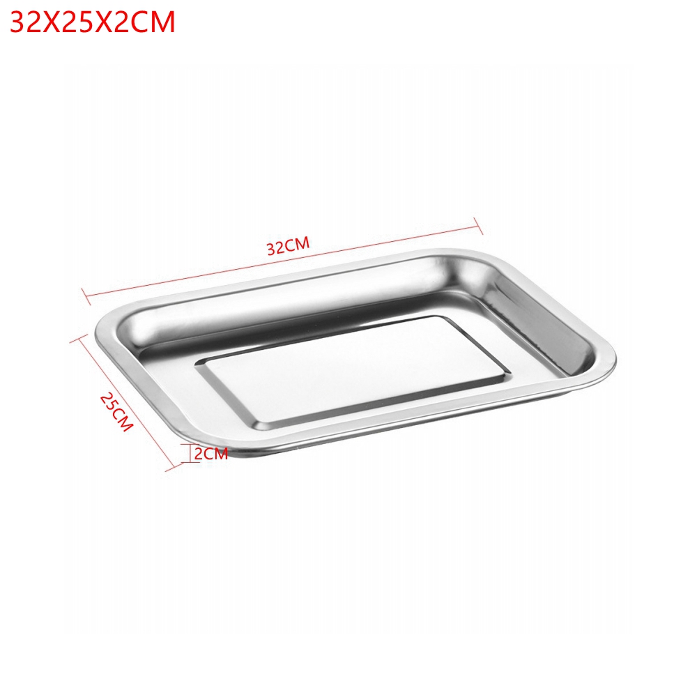 1 個ステンレス鋼食品トレイ長方形果物野菜収納パンケーキパン - Kitchen Baking Pan Storage のレビューと価格
