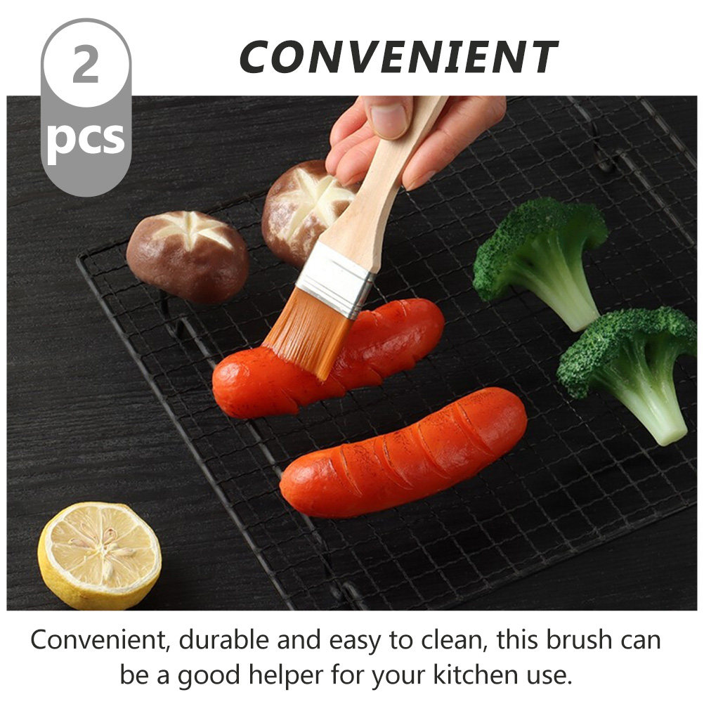 2 個のナイロン製ベースティングブラシ バーベキューグリル用 - Kitchen Baking Brush のレビューと価格