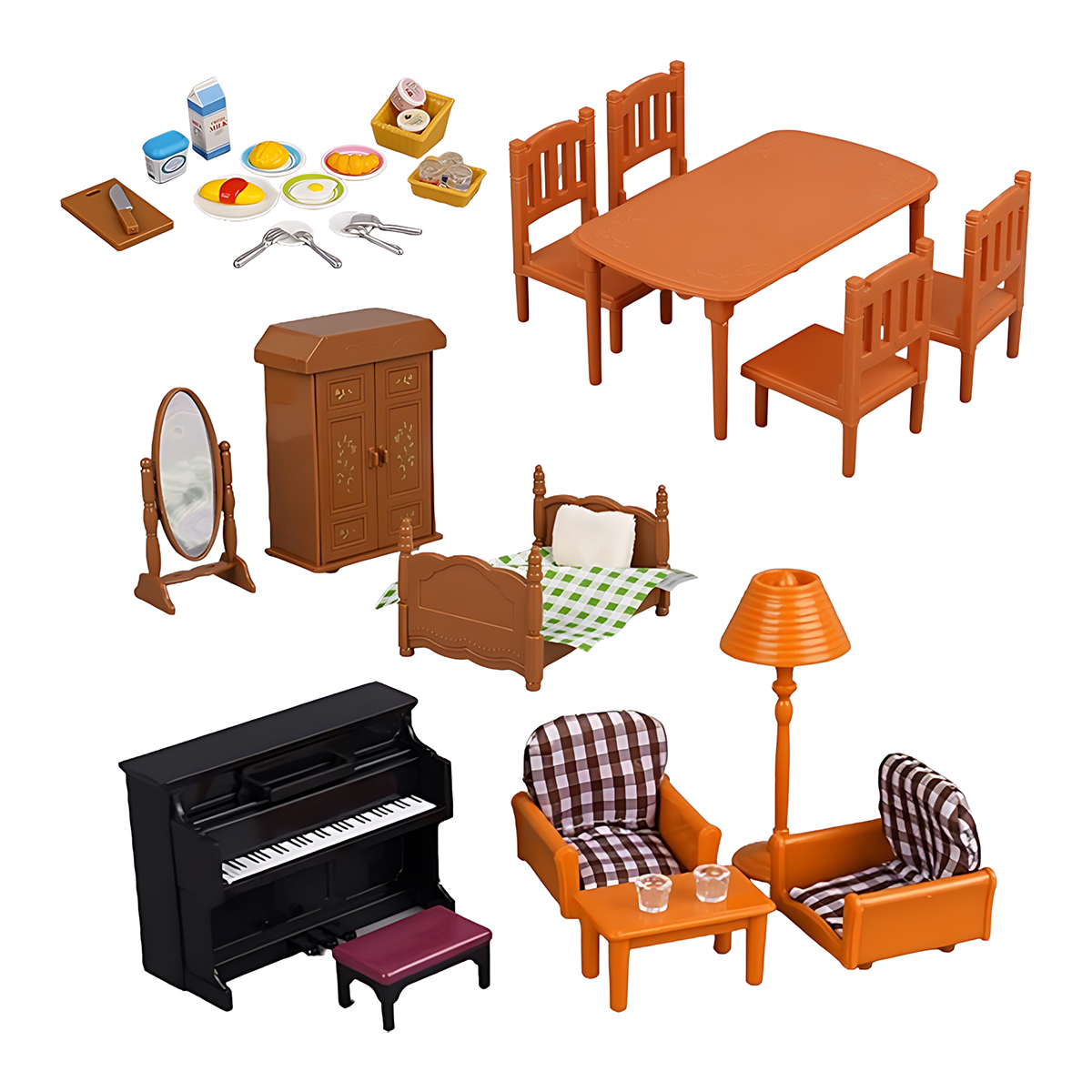 ミニチュア家具 1:12 ドールハウスキッチンリビングルーム - Kitchen Queen のレビューと価格