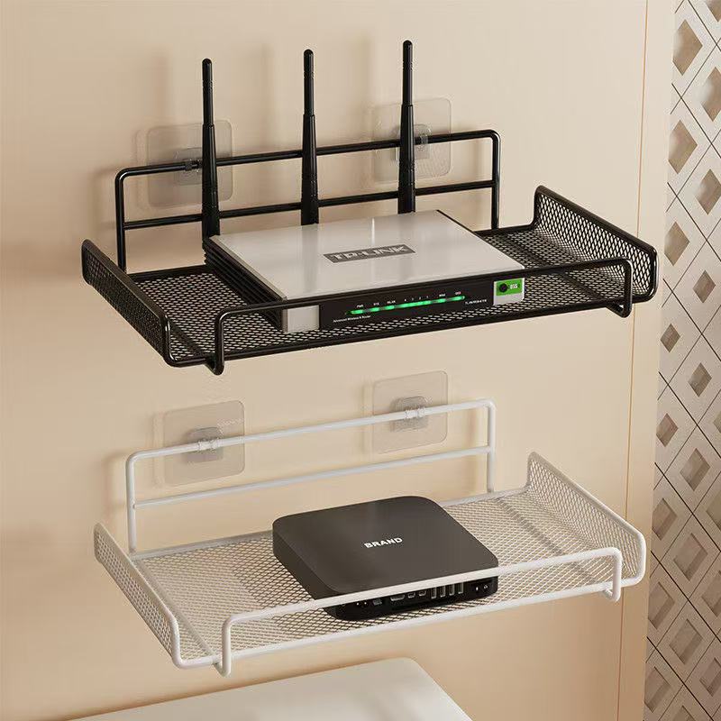 ステンレス製ルーターシェルフ 穴あけ不要 WiFi 壁掛けル - Kitchen Zo のレビューと価格